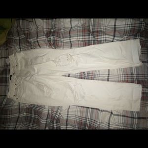Abercrombie and Fitch White Jeans